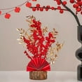 thumbnail image 5 of OEFNTAC Chinese Year Artificial Branches with Red Berries 11x4.7in Table Centerpiece Spring Festival Decor, 5 of 6