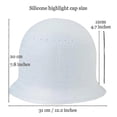 thumbnail image 3 of Punched Silicone Highlight Hair Cap With Needle Professional Reusable Highlighting Poked Hole Caps With Hooks For Color Hair Salon Hairdressing Dyeing, 3 of 3