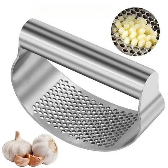 Garlic Press Rocker, Stainless Steel Garlic Crusher, Garlic Mincer Tool Stainless Steel Garlic Mincer Tool Squeezes, Garlic Tool, Mincer Toolcrushes,nut Crusher