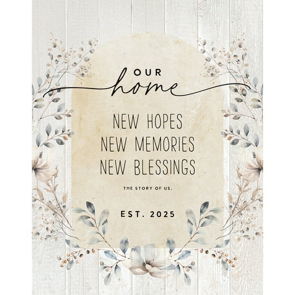 DEXSA Our Home New Hopes Wood Plaque - 11.75" x 15"
