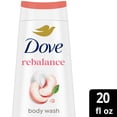 thumbnail image 4 of Dove Body Wash For 24hr Lotion-Soft Skin Rebalance White Peach & Rice Milk Moisturizing Skin Cleanser With No Sulfates No Parabens ,20 fl oz, 4 of 16