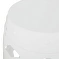 thumbnail image 3 of ASINMAK Coastal Scratch-Resistant Round End Table, White, 3 of 8