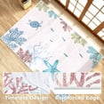 thumbnail image 5 of Washable Area Rug for Living Room, 8'x10' Nautical Beach Pattern Non-Slip indoor Rug, Soft Low Pile & Stain Resistant Carpet for Bedroom, Dining Room, Home office, 5 of 8