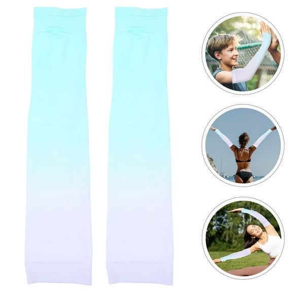 Raindrops 1 Pair UV Sleeves Nylon Breathable for Cycling Athletes