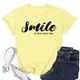 thumbnail image 5 of Camiseta informal de manga corta con cuello en V y estampado para mujer - Poliéster y spandex, transpirable, diseño floral - Top de moda para verano/otoño, 5 of 6