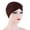 Coffee, variant on Fashion Women Solid Elastic Cross India Hat Muslim Cancer Chemo Beanie Wrap Cap Blue
