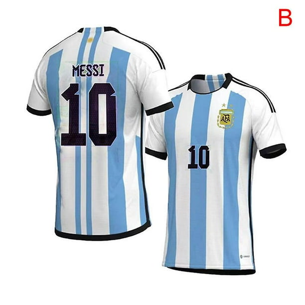 2022 World Cup New Argentina Jersey No. 10 Messi French Football Jersey