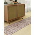 thumbnail image 5 of Rugs.com Eco Traditional Collection Rug – 8 Ft Runner Dusty Rose Medium Rug Perfect For Hallways, Entryways, 5 of 9