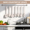 thumbnail image 7 of Walchoice 7-Piece Utensils Set, Khaki, Silicone Cooking Utensils for Kitchen, Non-stick Gadget Tools Include Slotted Turner, Soup Ladle, Pasta Server, Dishwasher Safe & Heat Resistant, 7 of 7