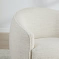 thumbnail image 5 of CHITA Modern Swivel Accent Chairs, Round Barrel Chair for Living Room Bedroom, Fabric in Cream, 5 of 18