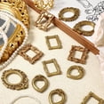 thumbnail image 3 of Hioecau 12Pcs Vintage Mini Photo Frame Golden Miniature Picture Frame DIY Oval Rectangle Heart Tiny Display Frame Wedding Christmas Party Decoration, 3 of 8