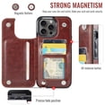 thumbnail image 2 of Funda tipo cartera Wefor para iPhone 13 Pro Max de cuero PU, 2 of 9