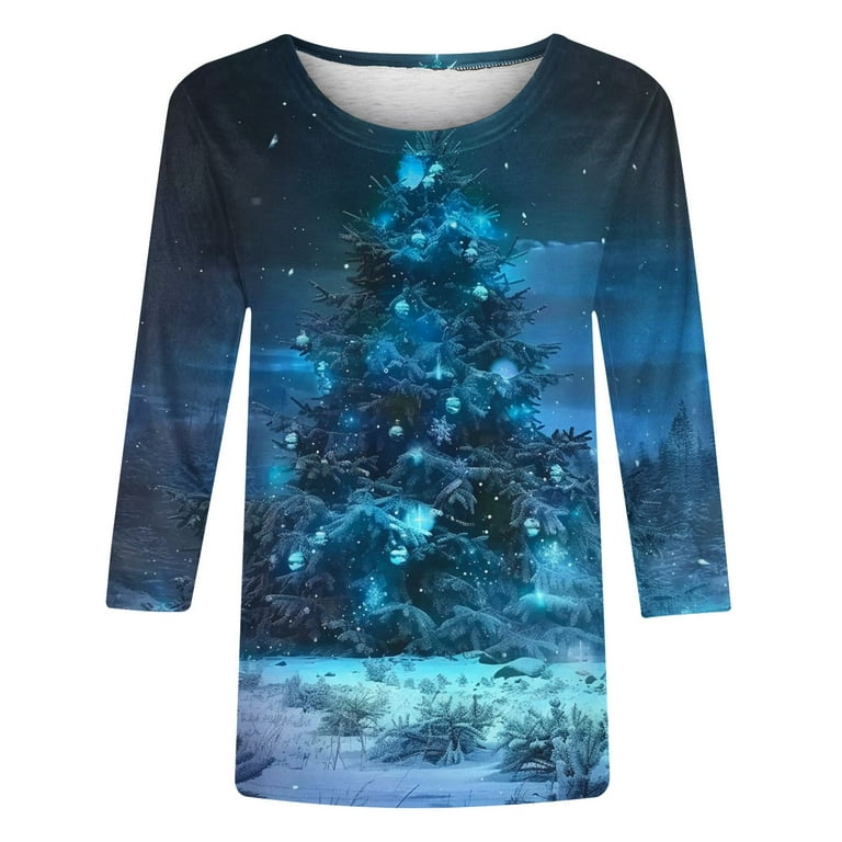 Today's Deals TMOYZQ Christmas Oversized Tshirt for Women Today's Deals TMOYZQ Christmas Oversized Tshirt for Women