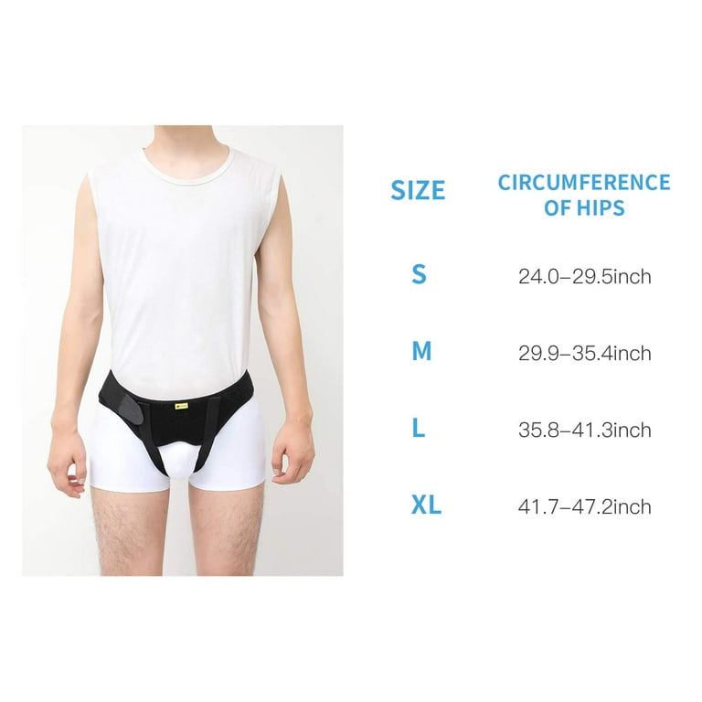 Tenbon Inguinal Hernia Belt for Single/Double Groin Hernia for Men and Women  with 2 Compression Pads 