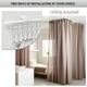 thumbnail image 3 of Riel para cortina de techo, soporte de pared para techo, 4 metros, separador de ambientes, flexible, deslizante, curvo, sistema de riel para cortina para vehículos recreativos, ganchos para ventana salediza JM, 3 of 5