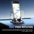 thumbnail image 5 of Dashboard Phone Cradle Mount, One-hand Operation Dashboard Mobile Phone Cradle, Non-slip 360-degree Rotation Smartphone Holder Mount, Universal for Most Cars, SUVs, Trucks (Black), 5 of 7