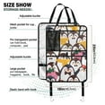 thumbnail image 3 of cartoon penguin 187 Pack Kick Mat Back Seat Protector With Storage Pockets, Universal Car Seat Back Organizer For Pets, Waterproof Backseat Protector For Most Car, 3 of 5