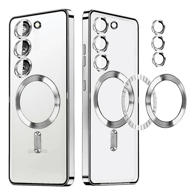 Supershield Samsung Galaxy S23 Plus Case MagSafe Collection Hybrid Bumper Protective Phone Cover Slim Design, Matte Finish - Silver