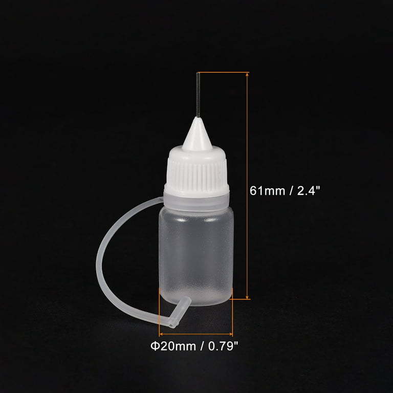White Needle Tip Cap and Rubber Piece for AN005 and AN010 - Liquid Bottles  LLC
