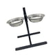 thumbnail image 5 of Comedero elevado de metal para perros, estable, de acero inoxidable, resistente, con soporte de altura ajustable, estación de alimentación para, 5 of 8