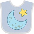 thumbnail image 3 of Inktastic Moon and Star Boys or Girls Baby Bib, 3 of 4