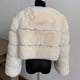 thumbnail image 2 of Chaqueta gruesa de piel sintética para mujer, abrigo corto, cálido, liquidación, moda de invierno, 2 of 5
