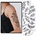thumbnail image 1 of WWS-CHARLNET Flower Semi-Permanent Tattoos for Women - 2 Weeks Long Last Rose Fake Tattoos for Women Arm Body/Fades Naturally/No Reflection/Waterproof/Realistic, 1 of 4