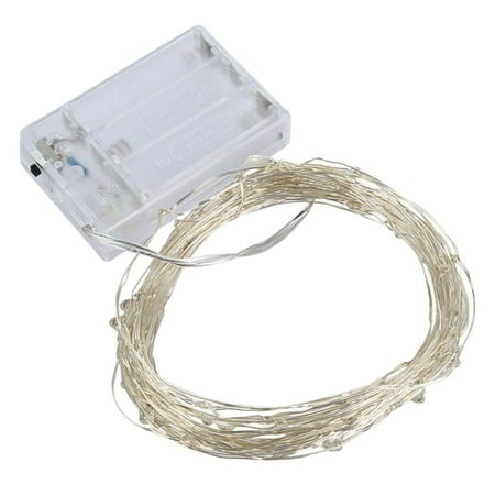 

EUMODR Single Led Light Bulb With Cord Led Net Lights Lights Wire Battery Silver M Mini 3 String Copper 30Led Festival Cell Powered Led Light