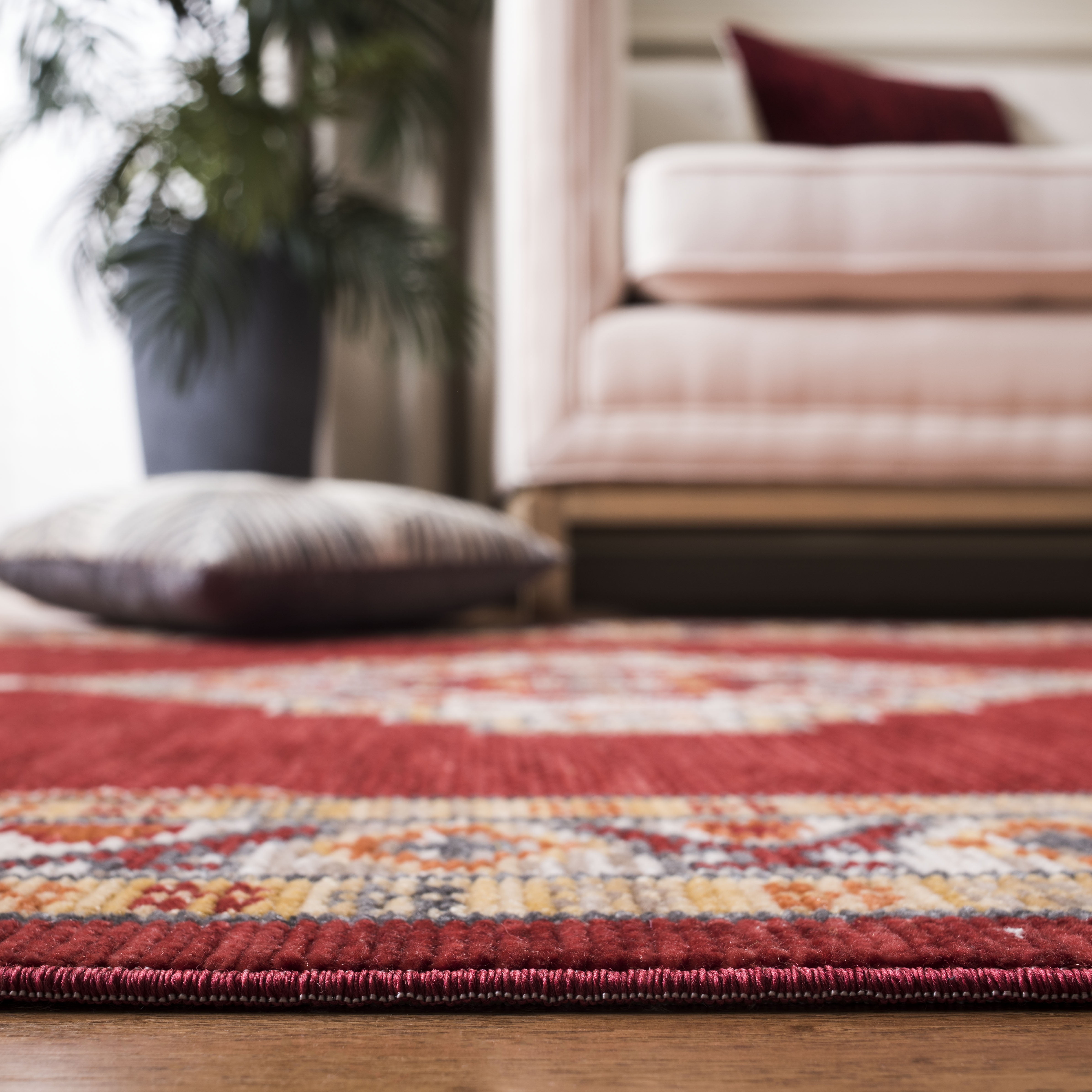 Safavieh Farmhouse Arline Southwestern Area Rug, Creme/Red, 3' x 5'