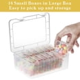 thumbnail image 3 of Small Bead Organizers, 15 Pieces Plastic Storage Cases Mini Clear Bead Storage Containers Transparent Boxes with Hinged Lid and Rectangle Clear Craft Supply Case, 3 of 6