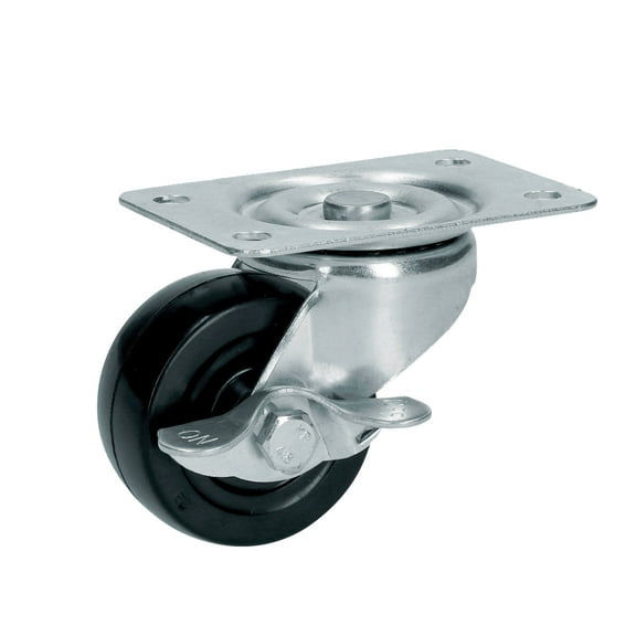 Surtek Mobile Rubber Caster with Brake 2" Surtek