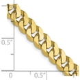 thumbnail image 5 of 10K Yellow Gold Jbsp's 6.1mm Flat Beveled Curb Chain (24 X 6.1) Made In South Africa 8227-24, 5 of 5