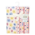 thumbnail image 2 of Hudson Baby Unisex Baby Cotton Poly Flannel Burp Cloths Bundle, Flowers And Strawberries, One Size, 2 of 7