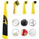 thumbnail image 5 of Cepillo de limpieza eléctrico, fregadora eléctrica oscilante, herramienta de limpieza, cepillo doméstico para baño, cocina (amarillo), 5 of 5