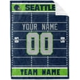thumbnail image 2 of Seattle Blanket for Men Women Boy Gifts Custom Name and Number Throw Blanket, 2 of 5