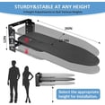 thumbnail image 3 of Wall Mounted Ironing Board Height Adjustment, 36 x 12 Inch Fold Down Ironing Board Wall Mount Space-Saving Iron Board with Removable Heat Resistant Cover for Laundry Room, , Small Spaces, 3 of 6