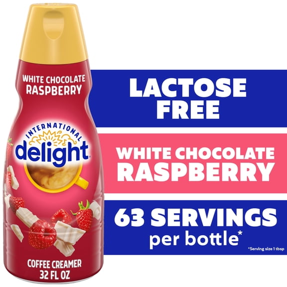 International Delight White Chocolate Raspberry Coffee Creamer, 32 fl oz Bottle