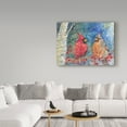thumbnail image 3 of Trademark Fine Art 'Snow Cardinals' Canvas Art by Annelein Beukenkamp, 3 of 3