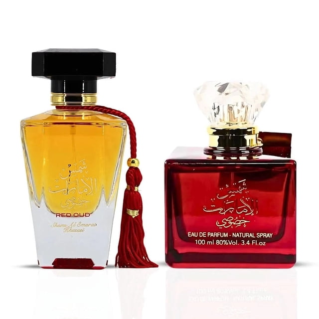 Perfume Ard Al Zaafaran Shams Al Emarat Khususi y aceite rojo, 100 ml