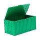 thumbnail image 4 of Estuche de almacenamiento de contenedor de carga en miniatura con tapa y soporte único de gran capacidad. Verde, 4 of 9