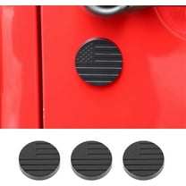CheroCar Car Door Key Jack Trim Truck Door Lock Cover Protector Stickers for Jeep Wrangler TJ JK JL & Jeep Gladiator JT 1997-2022, Black