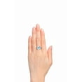 thumbnail image 2 of RYLOS Bagues pour Femmes Bague en Or Blanc 14K Pierre Précieuse Ovale 9X7MM et Diamants Design Classique Topaze Bleue de Décembre Bijoux pour Femmes Taille 8, 2 of 7