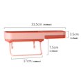 thumbnail image 3 of Oleegame 2PC Spoon And Lid Rest Bathroom Non-Perforated Soap Box Shelf Bathroom Supplies Towel Rack Non-Marking Stickers Bathroom Rack Wall-Mounted Soap Box, 3 of 5