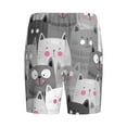 thumbnail image 5 of Easygdp Cats Group Men's Short Pajama Pants, Sleep Shorts, Household Pants, Casual Pants with Pockets - 3X-Large, 5 of 9