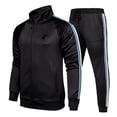 thumbnail image 1 of Men Tracksuit Set Casual Full Zip Jogging Sweat Suit, 1 of 3