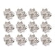 thumbnail image 5 of Yuarrent Paquete de 12 servilleteros de metal con borde para un servicio prolongado Clubes de vida y decoraciones familiares de plata Type2 NO2, 5 of 6