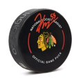 thumbnail image 1 of Kevin Korchinski Rondelle Officielle de Match des Blackhawks de Chicago Autographiée, 1 of 2