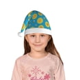 thumbnail image 5 of Yiaed Bee Sunflower Print Hat,Santa Claus Hat For Xmas Party, Christmas Hat For Boys Girls Child Infant Holiday Hat, 5 of 6