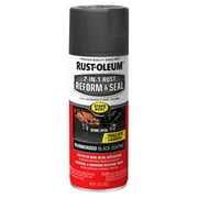 Black, Rust-Oleum Stops Rust 2 In 1 Rust Reform and Seal Spray-344713, 12 Oz