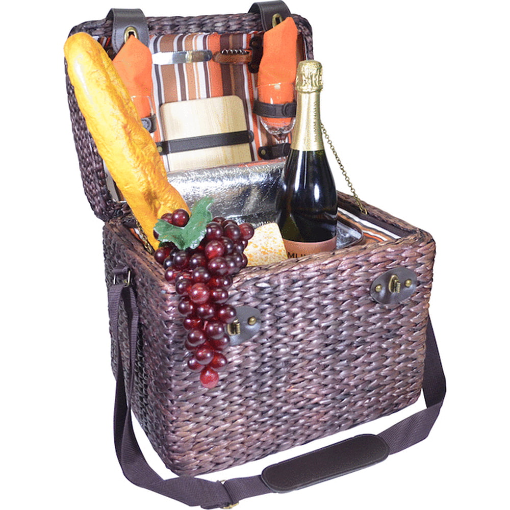 Primeware Insulated Wine & Cheese Picnic Basket 6021 ST Walmart